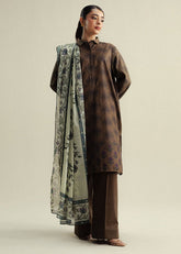 3-PC Unstitched Digital Printed Chiffon Coco By Zara Shahjahan | Rove-6A